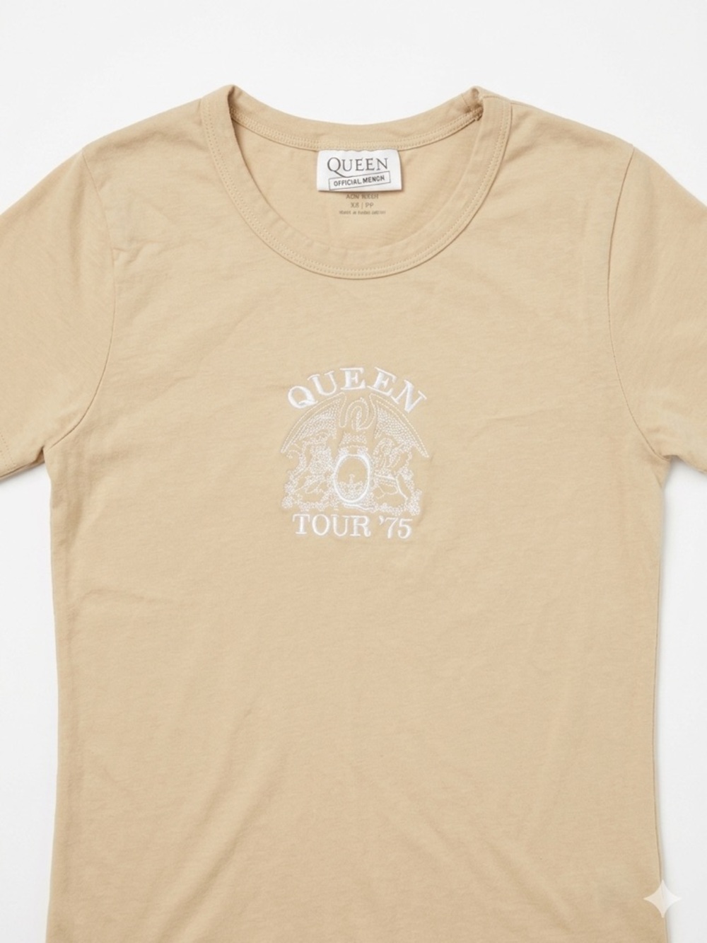 Cotton On Beige Queen Tour '75 Short Sleeve Tee
